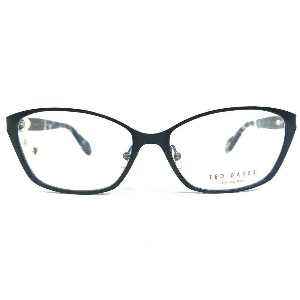 Ted Baker Eyeglasses Frames B225 NAV Blue Cat Eye Full Wire Rim 54-15-135